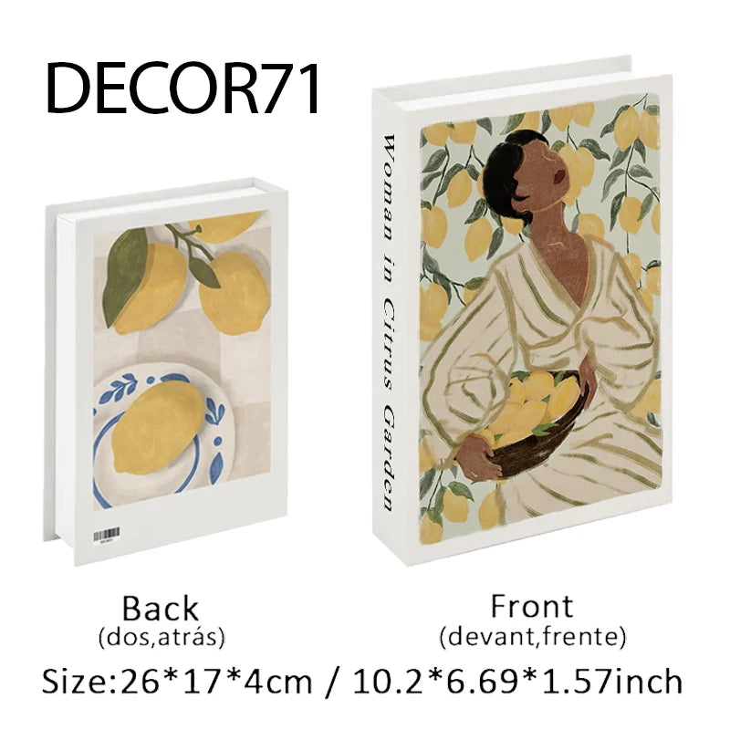 Decorative Faux Books Storage Box Coffee Table Hotel Bedroom Living Room Bookshelf Home Decor Interior Aesthetics Shooting Props