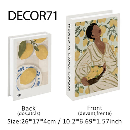 Decorative Faux Books Storage Box Coffee Table Hotel Bedroom Living Room Bookshelf Home Decor Interior Aesthetics Shooting Props
