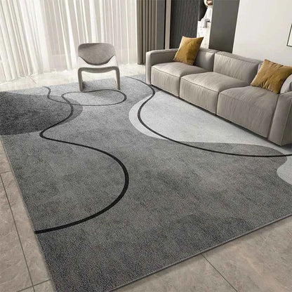 VIKAMA Luxury-Style Geometric Area Rug for Modern Bedroom Sofa Coffee Table Mat Large Area Living Room Carpet Home Decoration