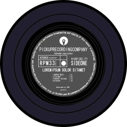 VIKAMA Record Music Cd Carpet Round Game Chair Floor Mat Room Decorated Living Room Lounge Large Area Non-Slip Carpet