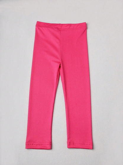 Girl Pants Soft Elastic Kids Leggings Candy Color Girls Skinny Pant Solid Color Trousers for Aged 2-12 Years Children Daily Wear