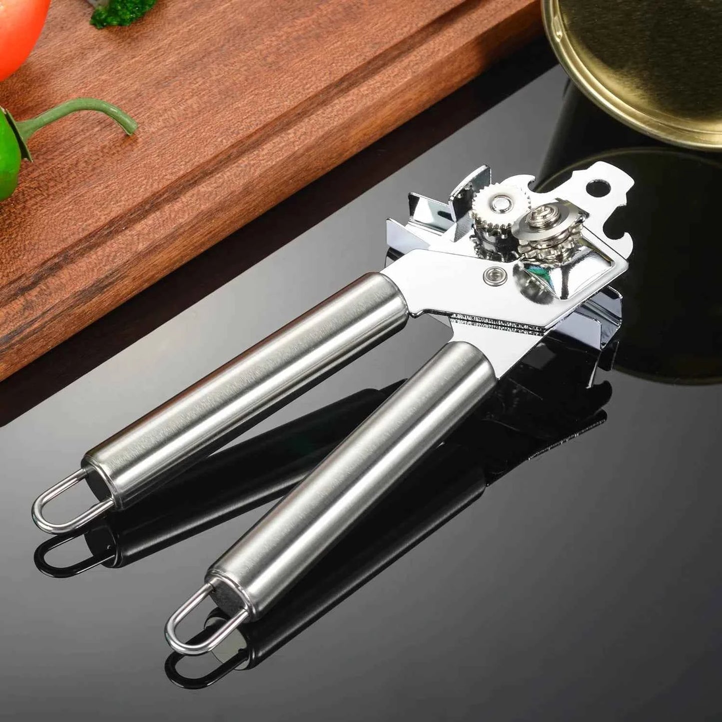 Classic multi-purpose can opener and bottle opener Beer Bottle Box sharp stainless steel cutting wheel kitchen gadgets