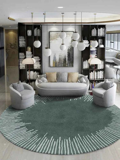 Fluffy Soft Living Room Decoration Carpet Light Luxury Rugs for Bedroom Large Area Round Lounge Rug Home Study Thicken Plush Mat
