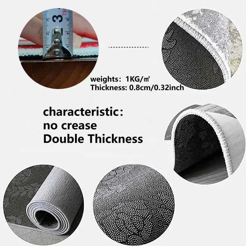 VIKAMA Modern Simple Brown Tone Entry Carpet Non-Slip Easy To Clean And Take Care Of The Entrance Living Room Bedroom Home Decor