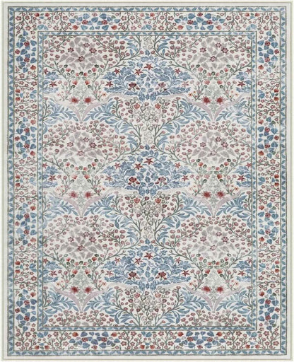 Pink Living Room Carpet Large Machine Washable Carpets Bedroom Bedside Floor Mat Home Decoration Bohemian Flower Non-Slip Rug 카펫