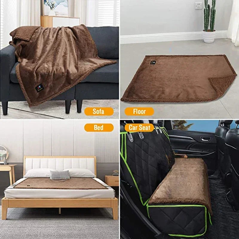 Winter Warm Thickened King Size Blanket 100% Waterproof And Stain Resistant-blanket Cozy Shaggy Blanket Couple Romantic Blanket