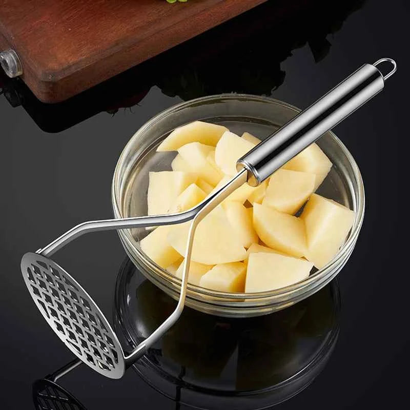 Kitchen Gadget Creative Mud Press Masher Puree Juice Maker Stainless Steel Potatoes Crusher Pusher Fruit Tools Cocina Cozinha