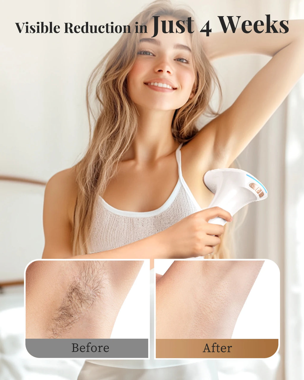 3-in-1 IPL Epilator, 5cm² Flash Window, 17.6J