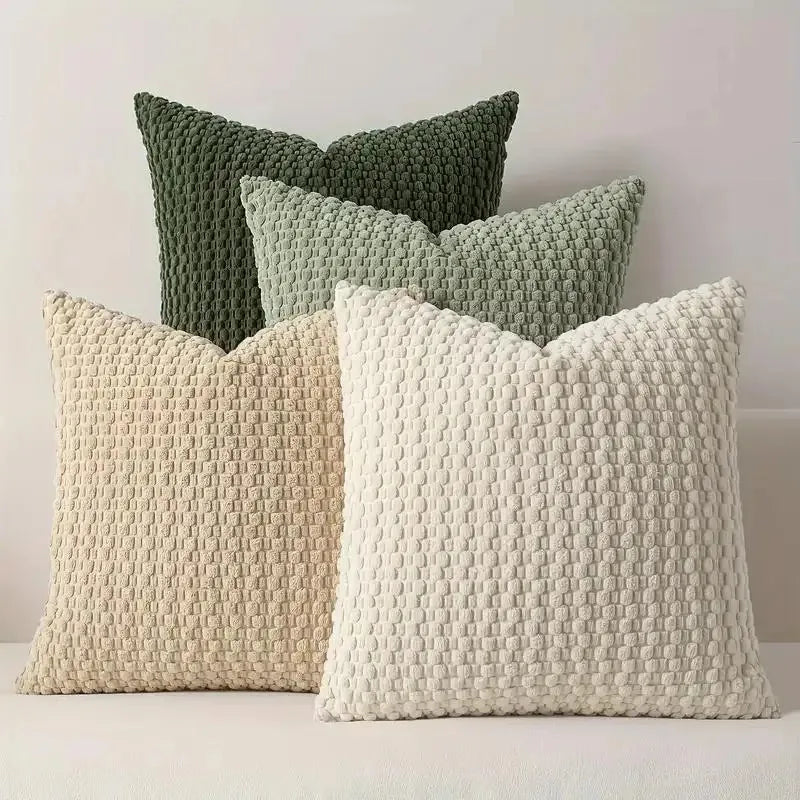 Soft Velvet Double-Sided Cushion Cover, Brown, Durable