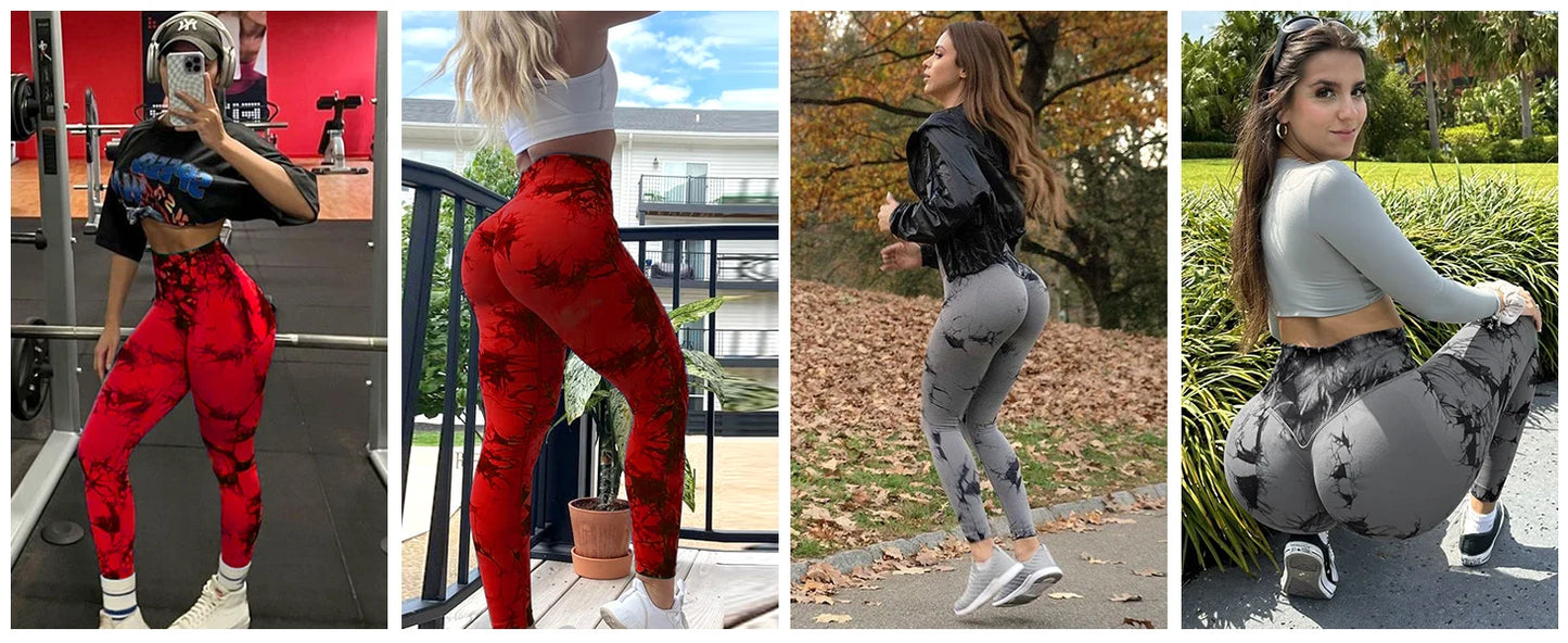 2-Pack Women’s High Waist Butt Lifting Seamless Yoga Leggings