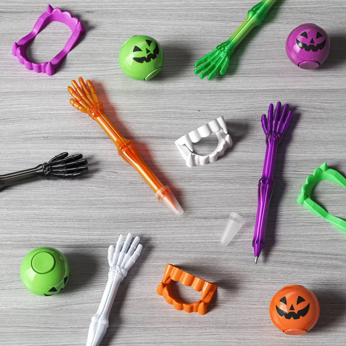 6ct Skeleton Pens Party Favor Skeleton Themed Writing Instruments for Halloween Party Supplies