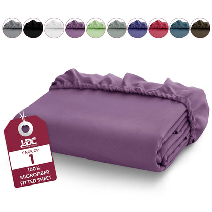 Brushed Microfiber Fitted Sheet, Deep Pocket, Wrinkle-Free