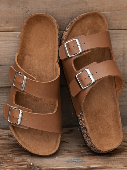 Men's Fashionable Slippers, Thick-Soled, Wear-Resistant, Waterproof, Non-Slip, Lightweight, Comfortable, Casual Sandals