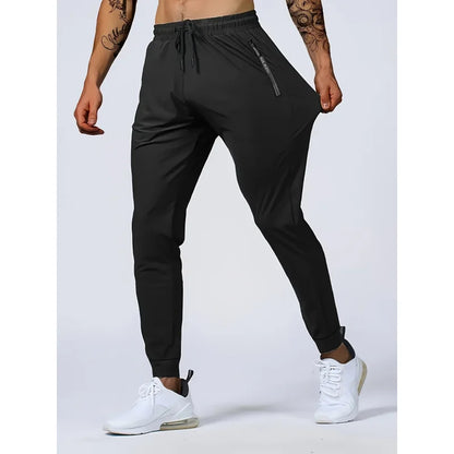 Men's Loose Fit Drawstring Sweatpants — High Elastic Gym, Running & Training Pants