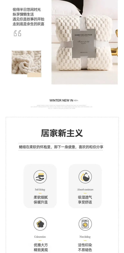 Super Ultra Soft Flannel Fleece Blanket Large Fluffy Warm Throw Over Bed Sofa Settee for Sofa/Couch/Bed Throw /Single Size Gray