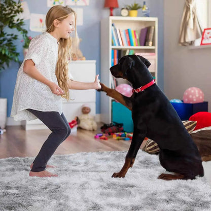 VIKAMA Dyed Plush, Soft And Fluffy Sofa Carpet, Children's Room, Baby Crawling Anti-Slip Mat, Home Decoration