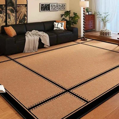 French Retro Living Room Carpet Large Area Brown Rug Coffee Table Study Bedroom Bedside Non-slip Soft Floor Mat Alfombra Ковер