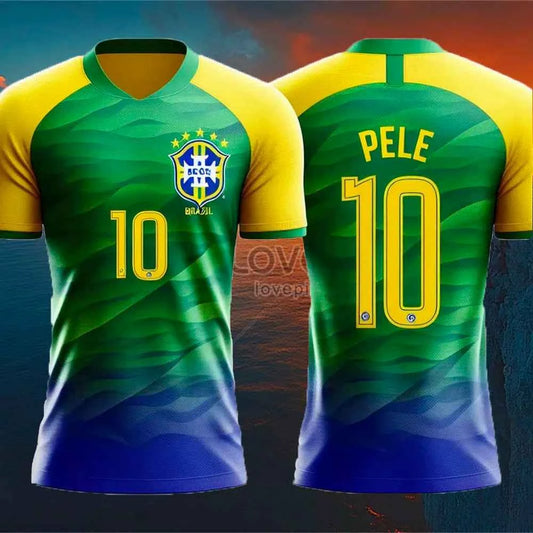 Kids Boy Clothes Outdoor Women Sports Top 3D Pristiano 2025 Sports T-Shirt Men's Loose Brazil AICG Breathe Quick Football Jersey