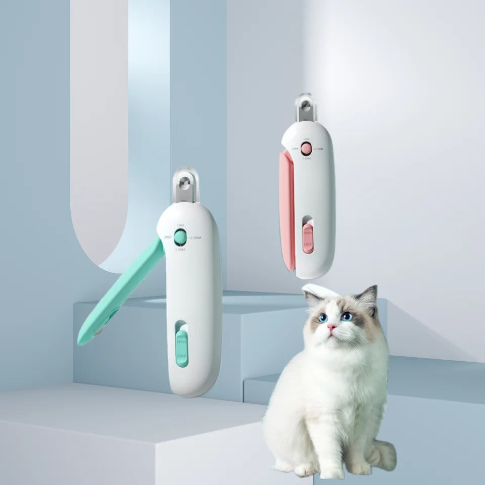 Adjustable Round-Hole Pusher Nail Scissors for Dogs & Cats