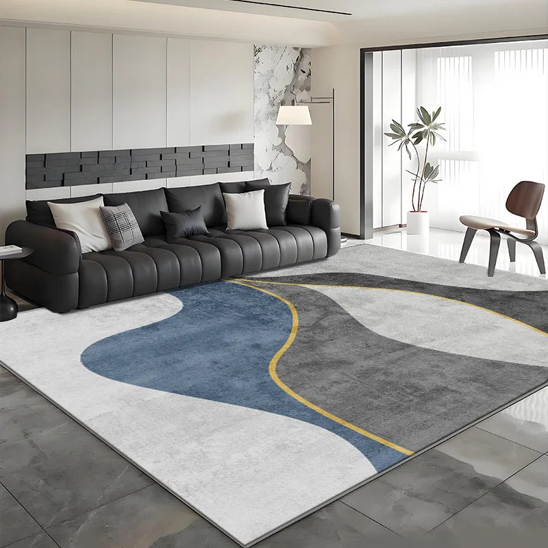VIKAMA Nordic Dirt-Resistant Area Rug – Non-Slip Soft Carpet for Living Room, Sofa & Bedroom