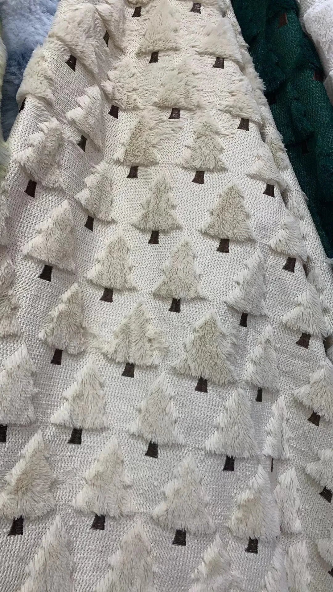 Knitted Spring Tree Decorative Throw Cushion Cover