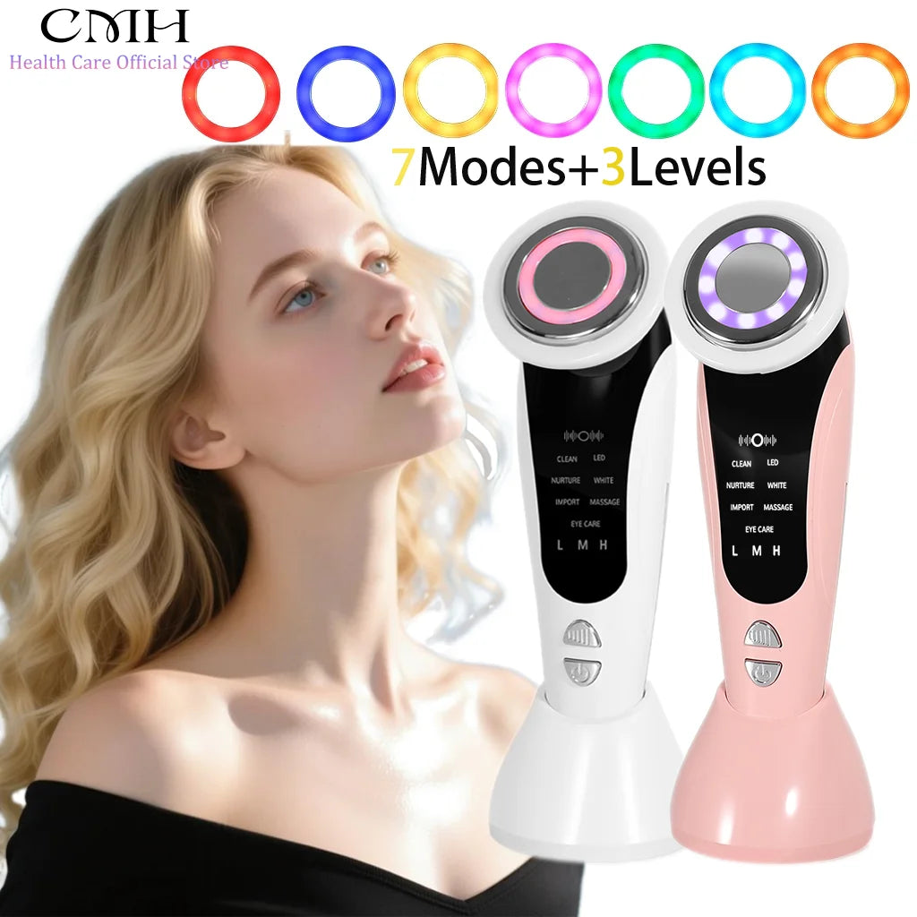 7-in-1 LED Facial Massager with Blackhead Remover