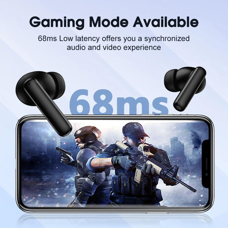 QCY T13 ANC Wireless Earbuds – Bluetooth 5.3, 28dB ANC, 4-Mic ENC, 30H Playtime, IPX5