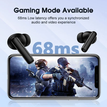 QCY T13 ANC Wireless Earbuds – Bluetooth 5.3, 28dB ANC, 4-Mic ENC, 30H Playtime, IPX5