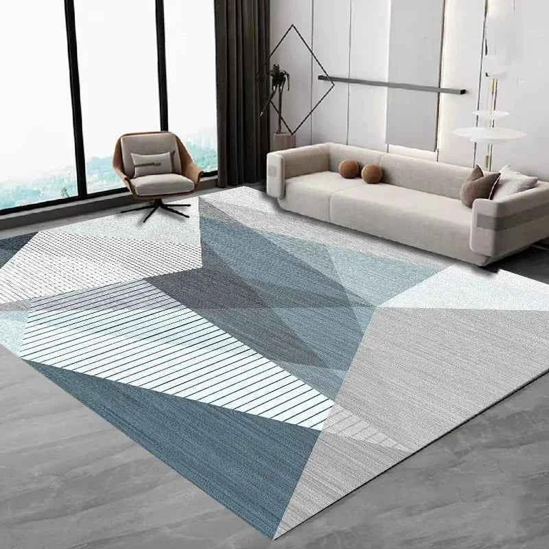 VIKAMA Nordic Simple Carpet Living Room Coffee Table Flannel Large Carpet Anti-Slip Bedroom Bedside Floor Mat Home Decoration