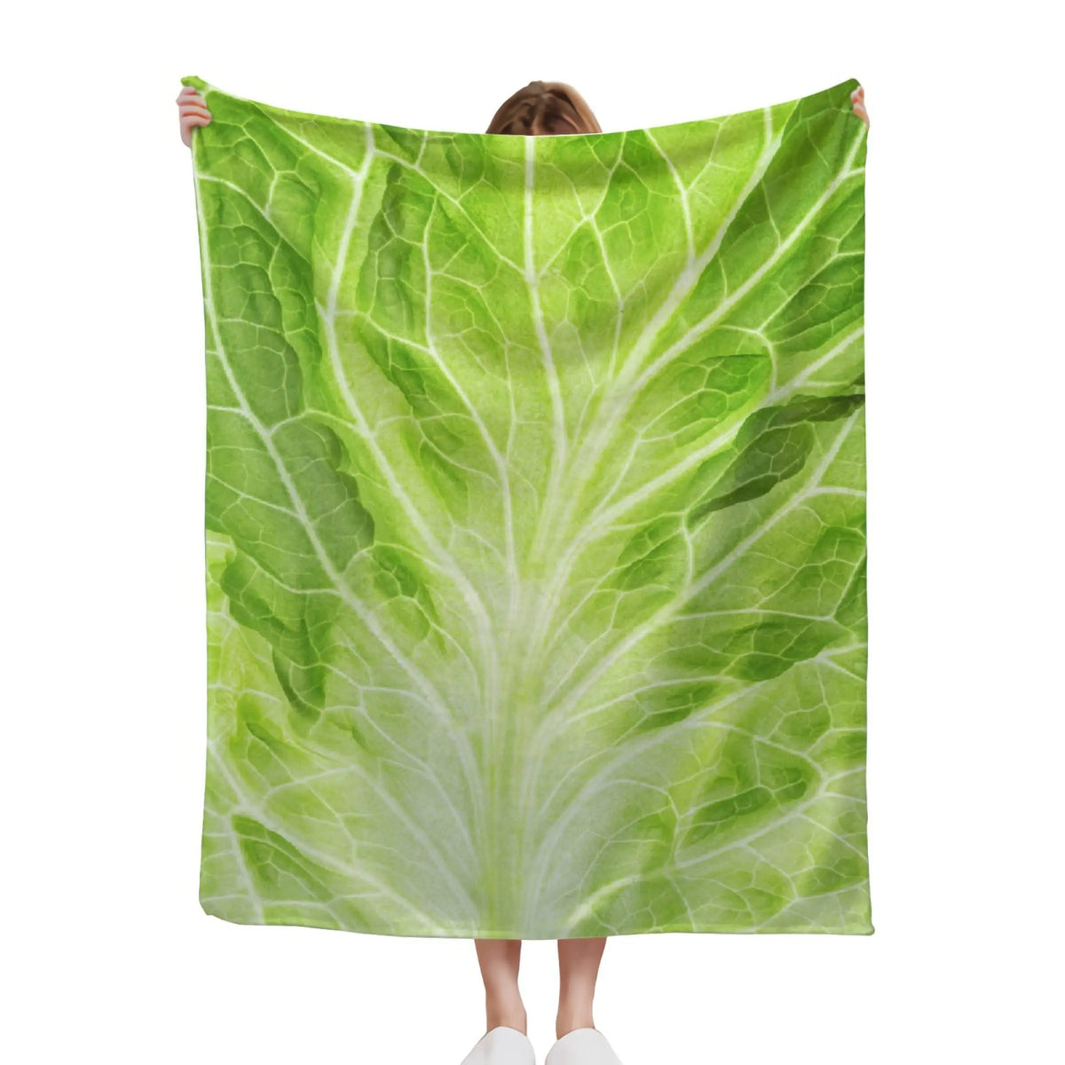 Cabbage Throw Blanket Lettuce Blanket Super Soft Fuzzy Plush Blanket for Gifts,Bedding Quilt Home Decor for Couch Sofa Bed All Season