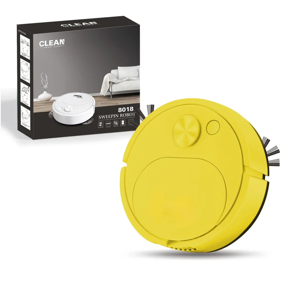 3-in-1 USB Mini Robot Vacuum & Floor Sweeper