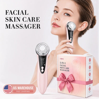 4-in-1 Facial Cleansing Brush with LED Light Therapy