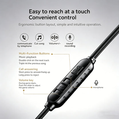 QKZ AK6 Copper Driver HiFi Wired Earphones