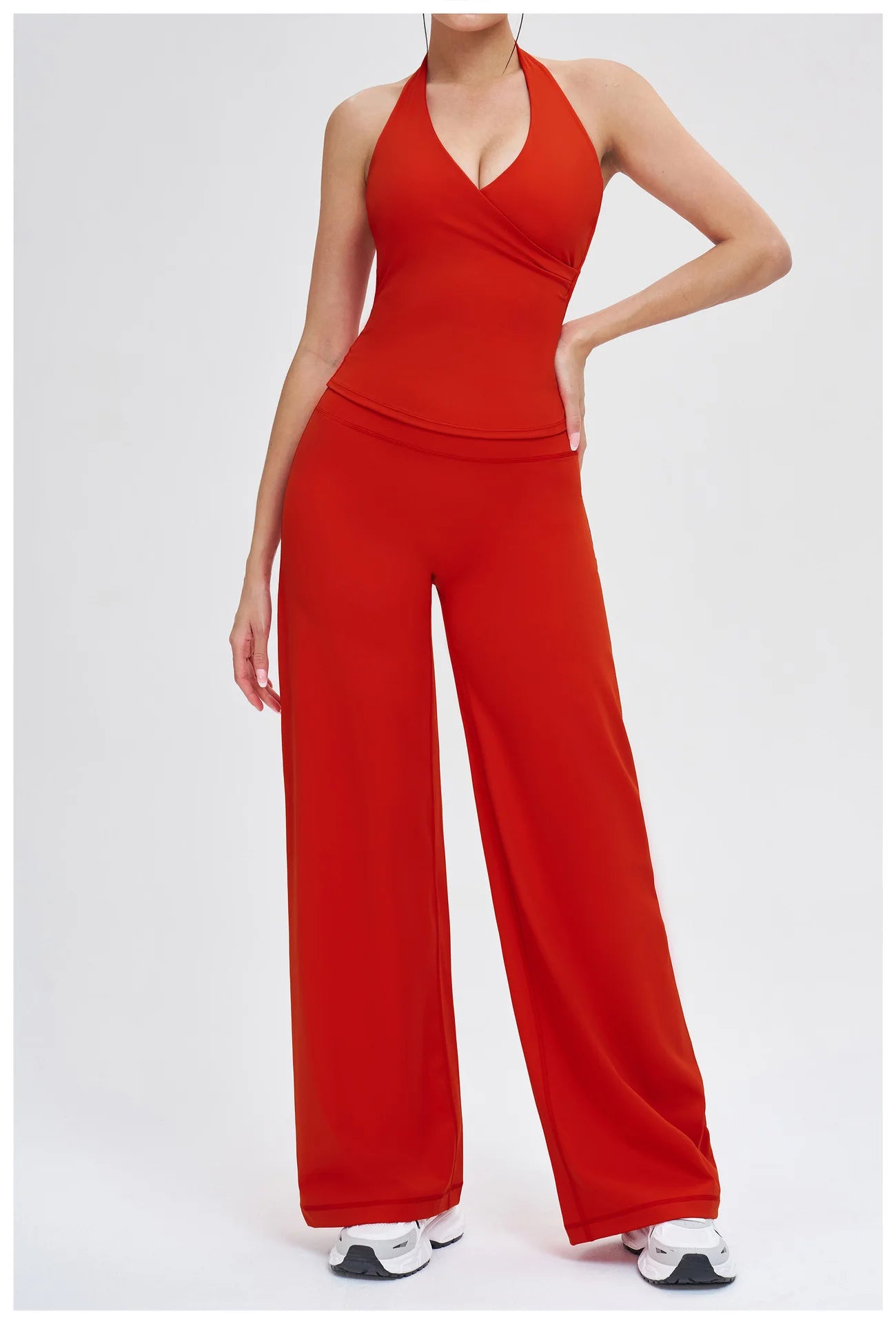 Women’s 2-Piece Yoga Tracksuit — High Waist Leggings & Sports Top