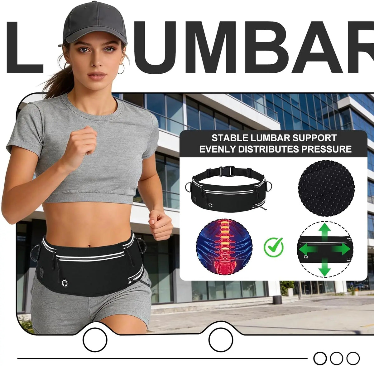 Hands-Free Running Dog Leash, Shock-Absorbing