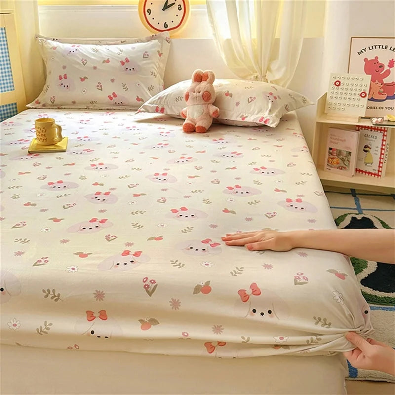 Kawaii Dinosaur Fitted Sheet | Kids Mattress Cover