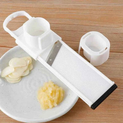;2 In 1 Ginger Garlic Cutter Slicer Manual Slicing Grinding Lazy Double-Sided Vegetable Cutting Chopper Home Kitchen Gadgets.