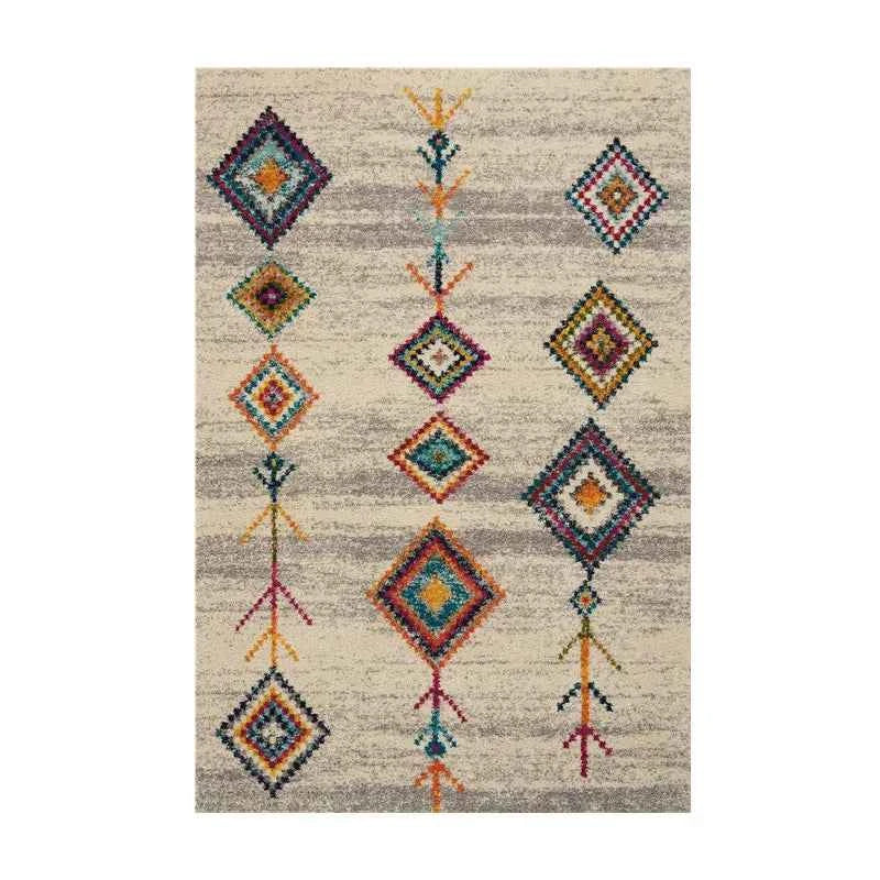 VIKAMA Washable Foldable Imitation Cashmere Carpet Entry Door Mat Persian Retro Style Living Room Bedroom Bed Soft Mat