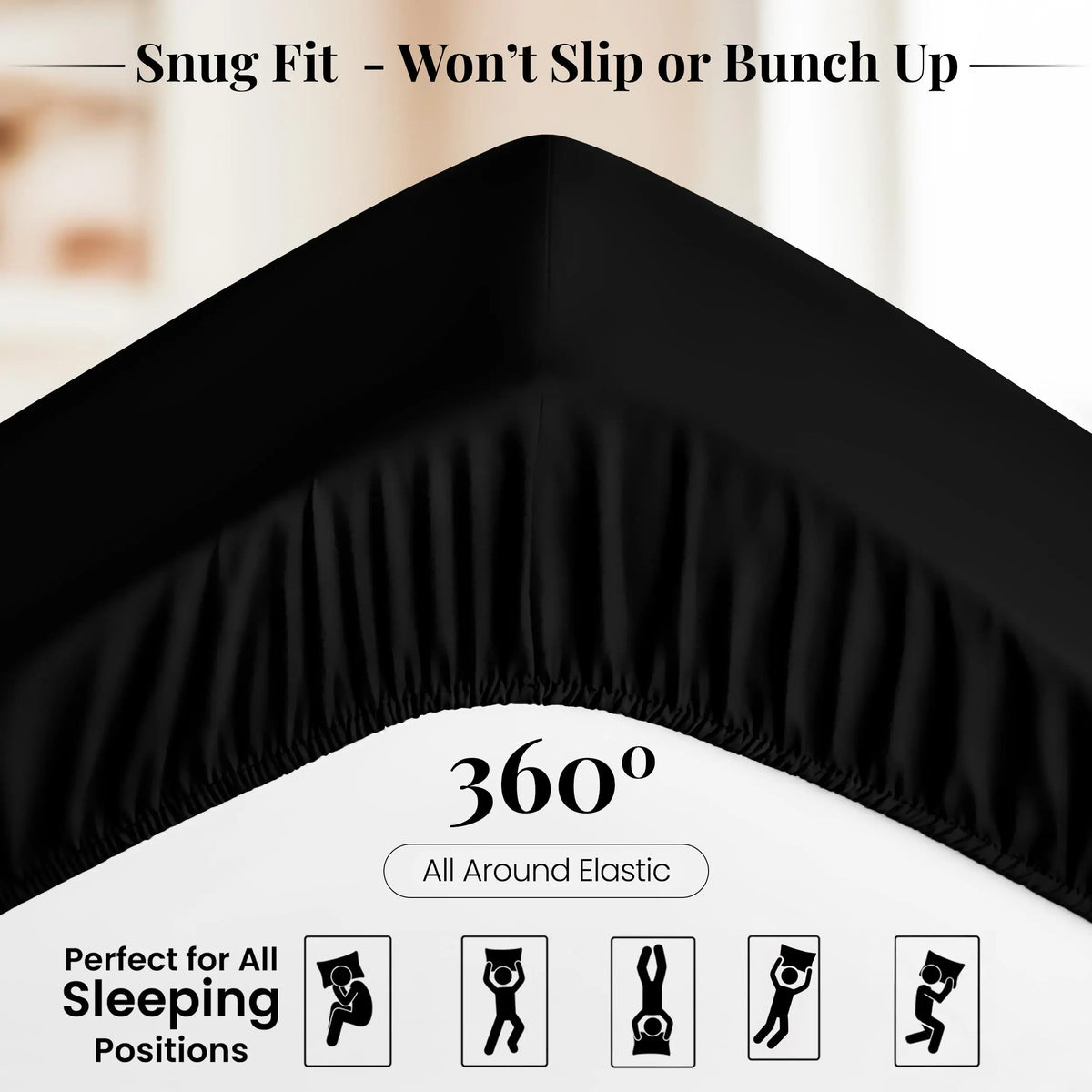 Brushed Microfiber Fitted Sheet, Deep Pocket, Wrinkle-Free