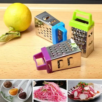 Mini Stainless Steel Four-Sided Cucumber Grater Fruit Planer Cheese Slicers Carrot Vegetables Cutter Home Smart Kitchen Gadgets