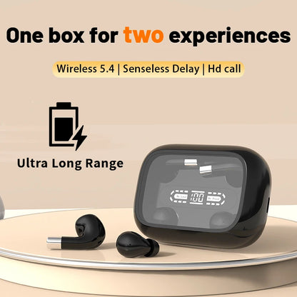 2-in-1 Wireless Earbuds – Sleep & Sport, HiFi 4D Bass, Noise Reduction, Ultra Long Battery