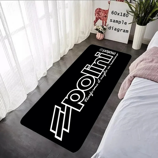 P-Polini-Italy S-Scooter Racer Floor Mat Graphic Printed Flannel Doormats for Bathroom Kitchen Entrance Carpet Home Decor