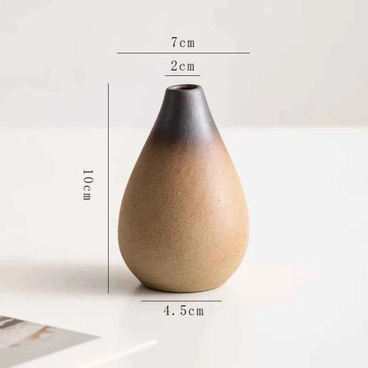 Creative Irregular Stone Shape Ceramic Vase Flowers Plant Potted Hydroponics Mini Vase Interior Aesthetics Home Decoration Gifts