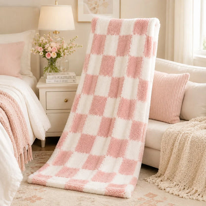 [Holiday Gifts] 1pc of Colorful Plaid Flannel Blanket, Thickened Material, Suitable for Office Nap Blankets, Summer Throw Blankets, Double Bed Sheets, Outdoor Camping, Holiday Gifts, Multi-purpose Blankets, Soft and Skin-frie