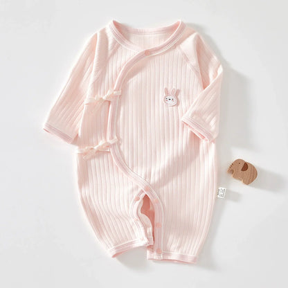 Somenie Infant Knitting Jumpsuit 100% Cotton Long Sleeve Romper One Piece Outfit for Boys & Girls Newborn Baby 4 Seasons Wear