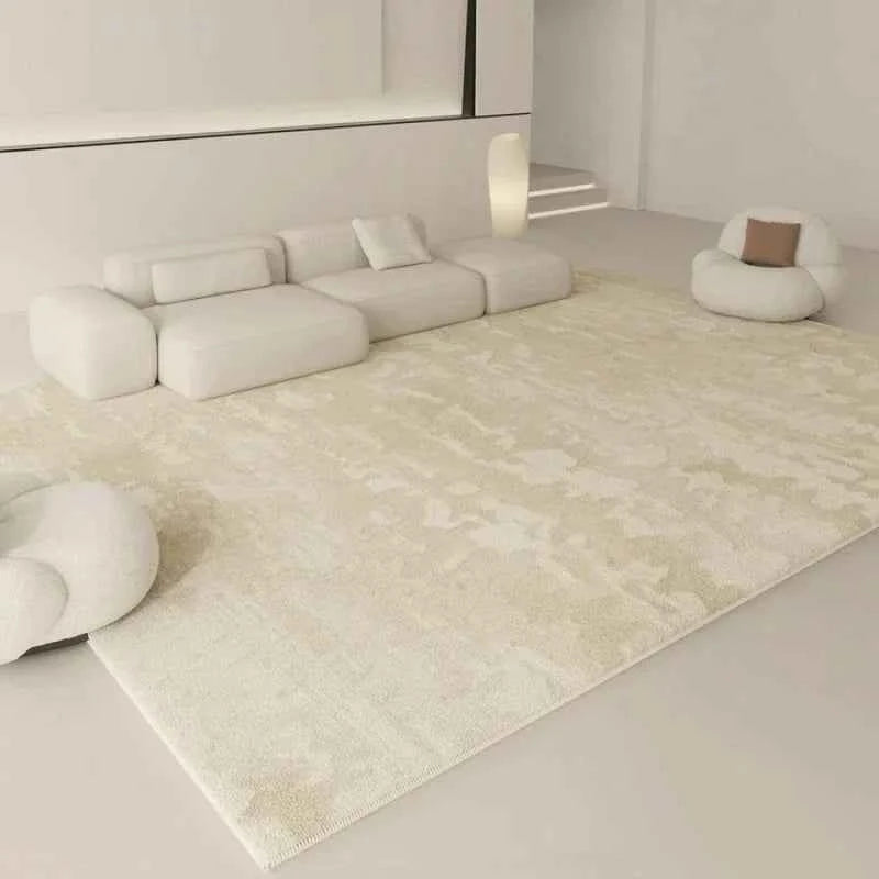 Wabi-sabi Style Carpets for Living Room White Bedroom Decor Plush Carpet Modern Thickened Minimalist Rug Fluffy Soft Bedside Mat