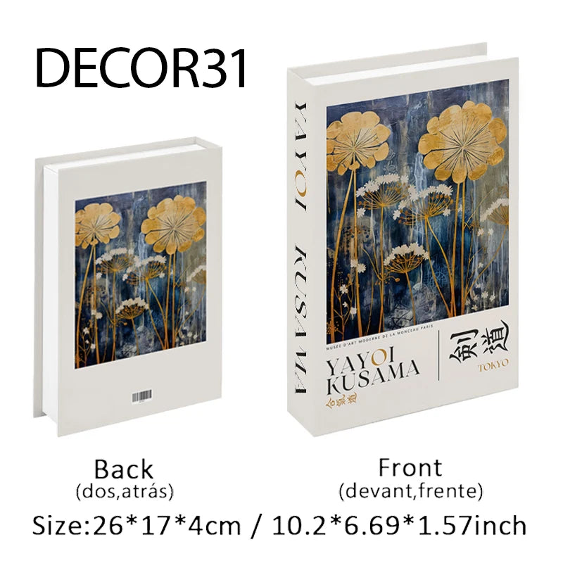 Decorative Faux Books Storage Box Coffee Table Hotel Bedroom Living Room Bookshelf Home Decor Interior Aesthetics Shooting Props