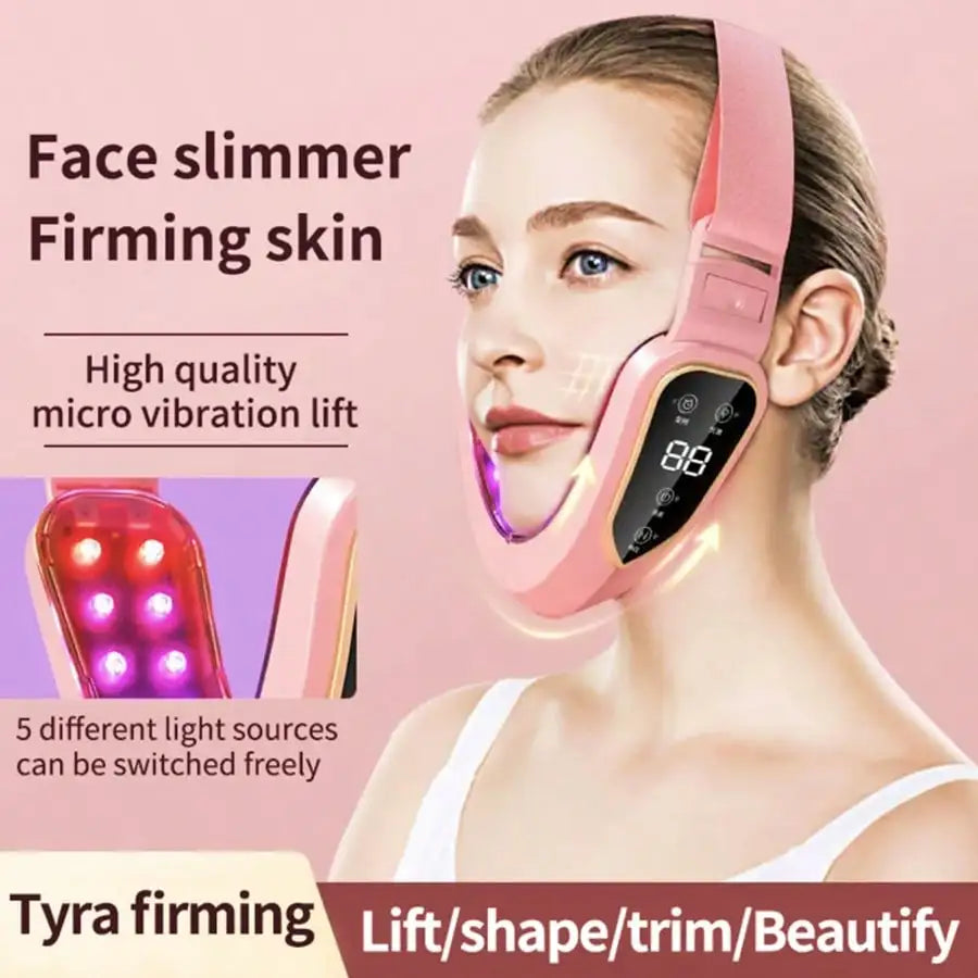 5-Mode Face Massager | V-Shape Lifting & Heating
