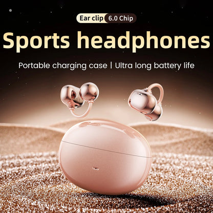 SK50 Open Ear Clip Headphones – Bluetooth 6.0, HiFi Sound, 36H Playtime, Built-in Mic