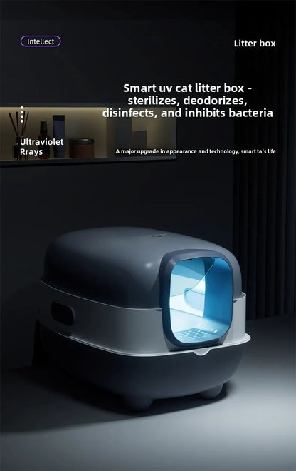 Automatic Self-Cleaning Cat Litter Box XXL — App Controlled, UV Sterilization & Odor Control